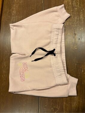 Love & Sports pale Pink Sweatpants with Drawstring and back pocket L